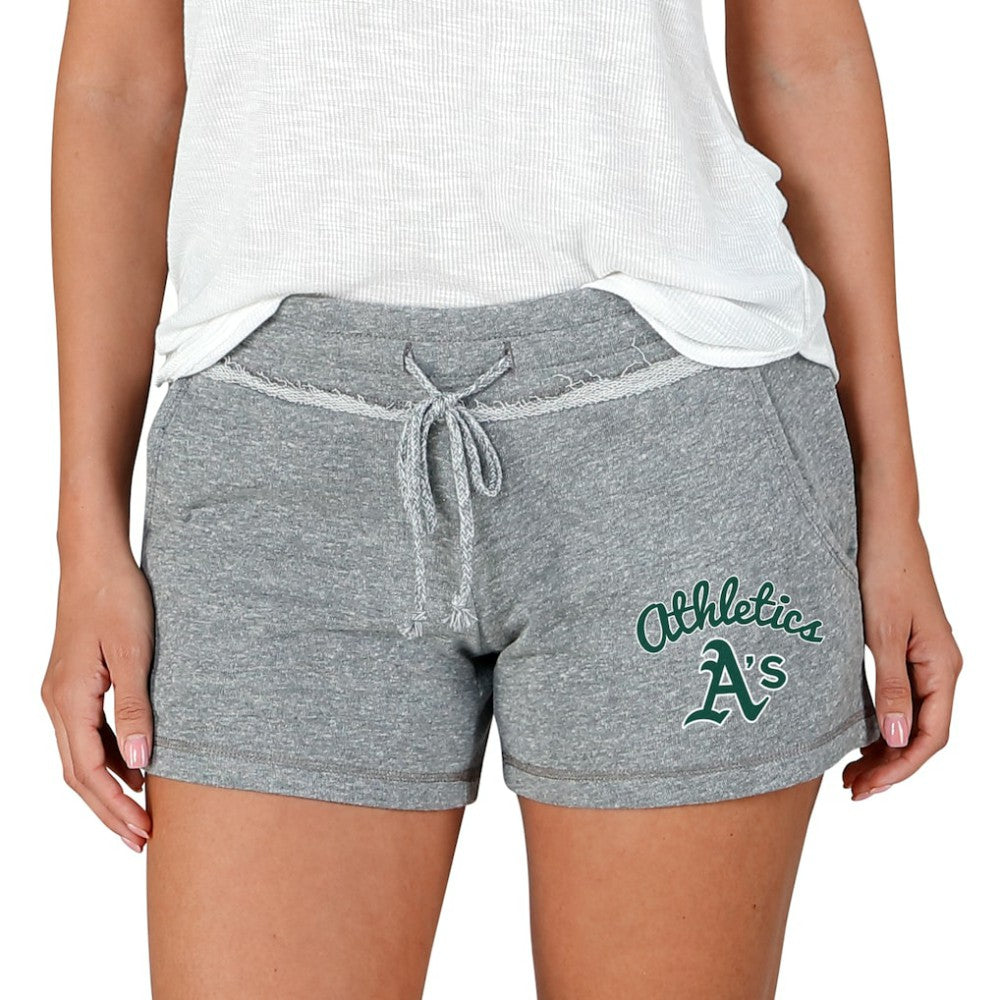 Athletics Concepts Sport Women's Mainstream Terry Shorts - Gray - MLB Discount