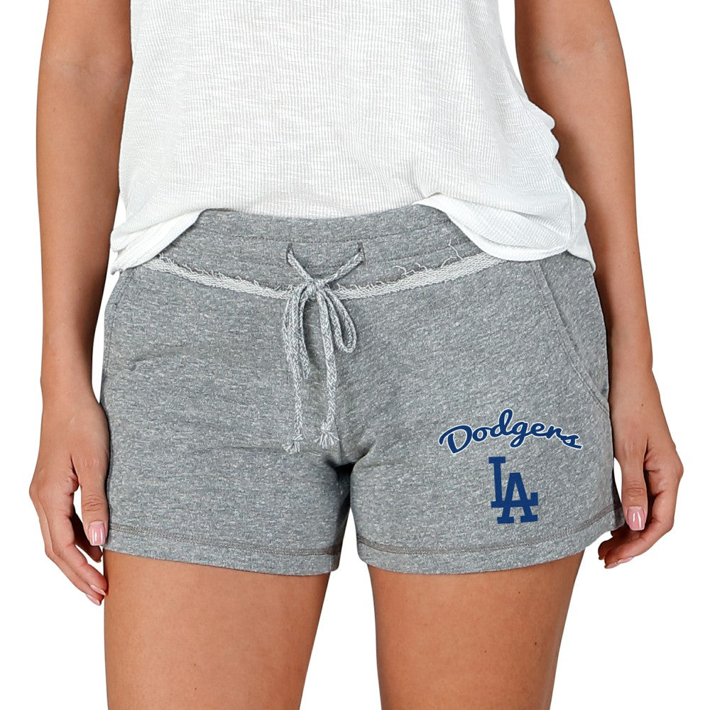 Los Angeles Dodgers Concepts Sport Women's Mainstream Terry Shorts - Gray - MLB Sale