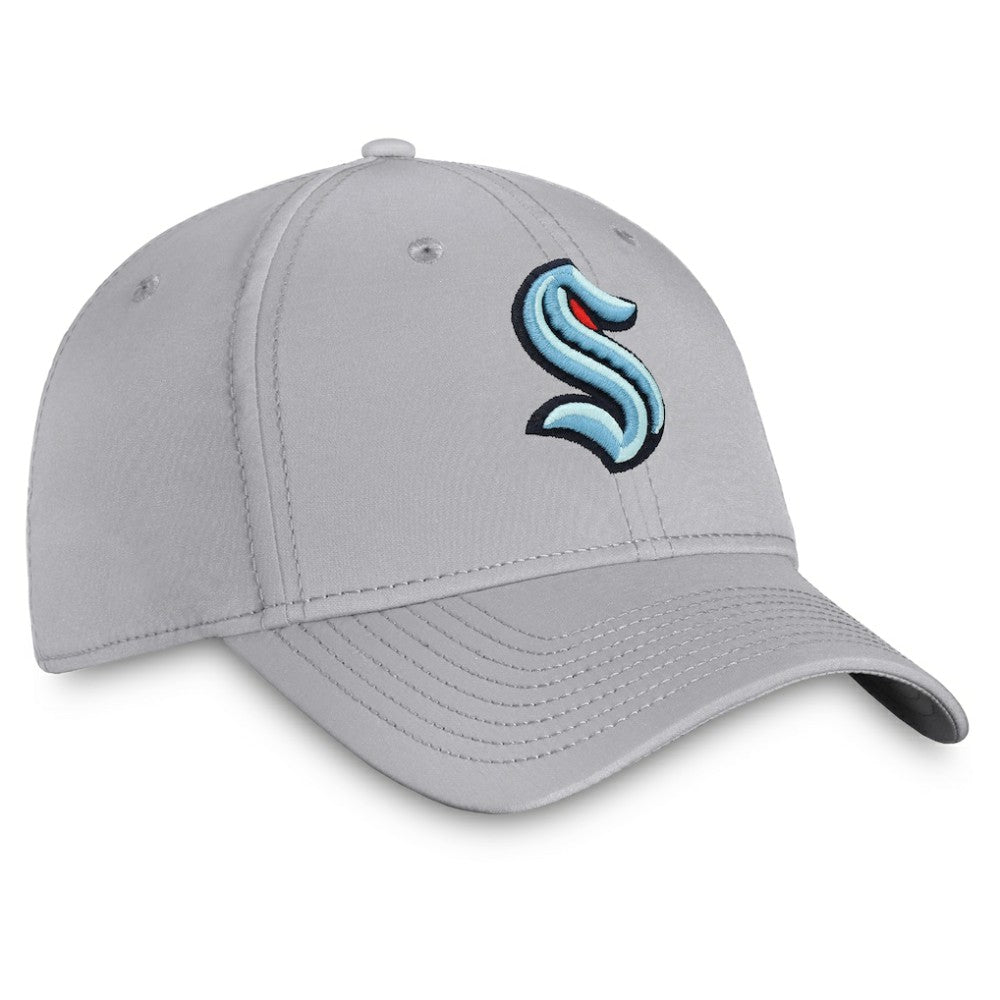 Seattle Kraken Fanatics Core Primary Logo Flex Hat - Gray - NHL 4026684