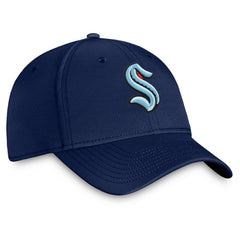 Seattle Kraken Fanatics Core Primary Logo Flex Hat - Navy - NHL 4026685