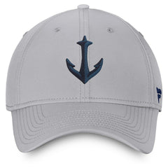 Seattle Kraken Fanatics Secondary Logo Flex Hat - Gray - NHL 4026716