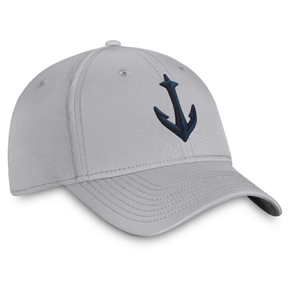 Seattle Kraken Fanatics Secondary Logo Flex Hat - Gray - NHL 4026716