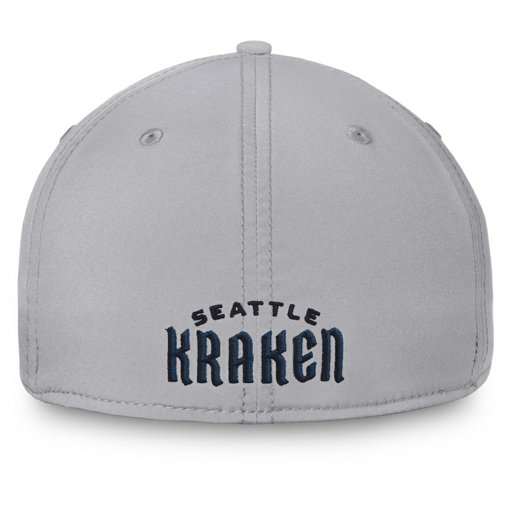 Seattle Kraken Fanatics Secondary Logo Flex Hat - Gray - NHL 4026716