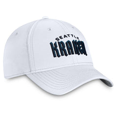 Seattle Kraken Fanatics Wordmark Flex Hat - White - NHL 4026750