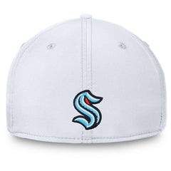 Seattle Kraken Fanatics Wordmark Flex Hat - White - NHL 4026750