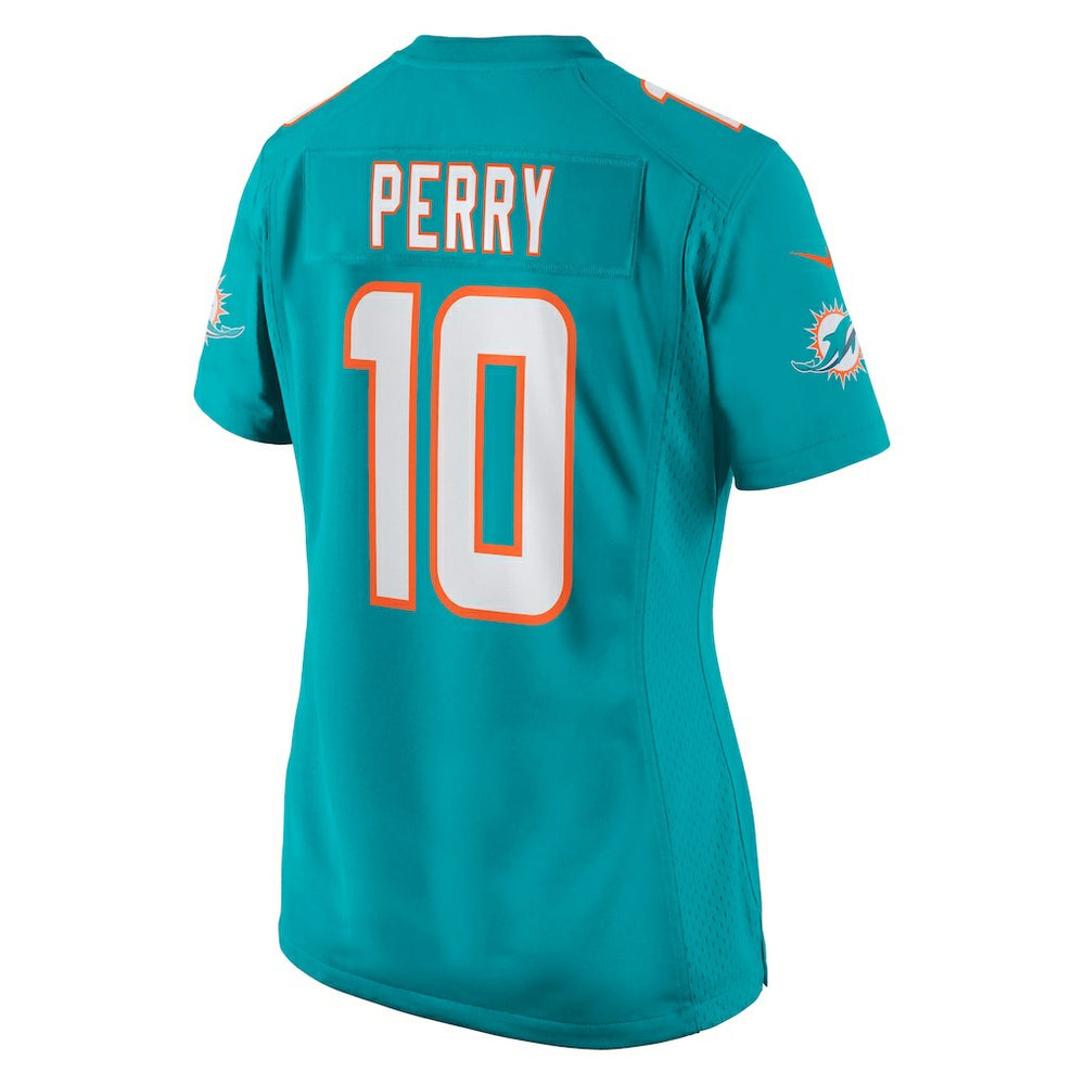 Nike Malcolm Perry Miami Dolphins Women's Game Jersey Aqua