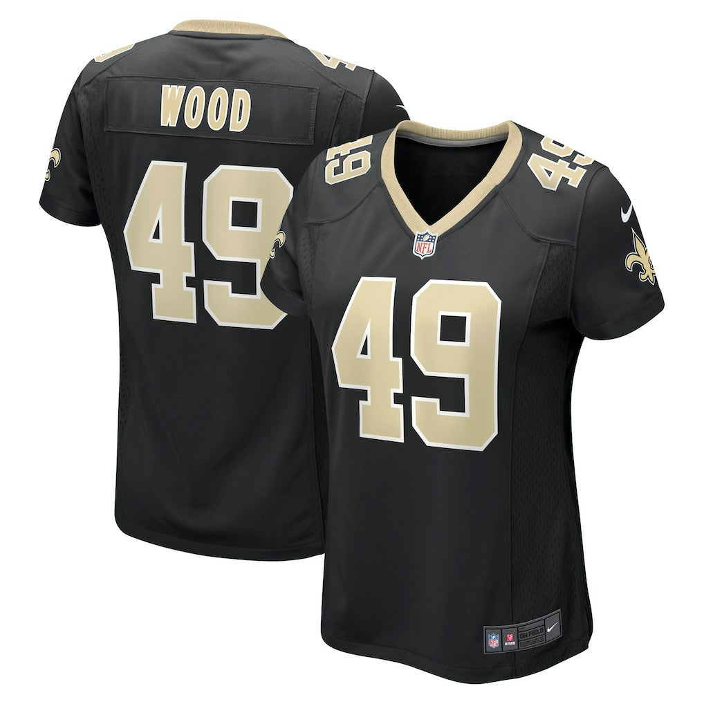 Nike Zach Wood New Orleans Saints Women's Game Jersey Black