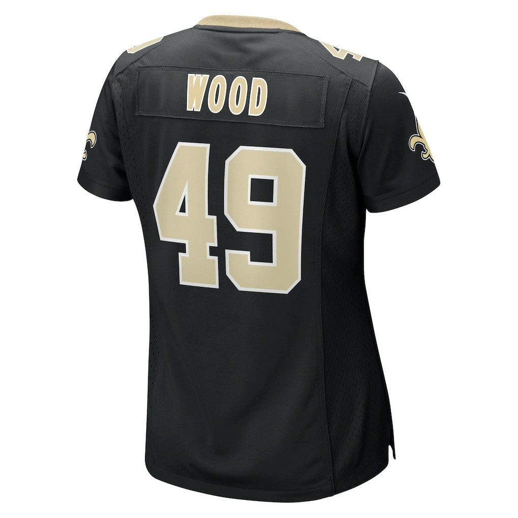 Nike Zach Wood New Orleans Saints Women's Game Jersey Black