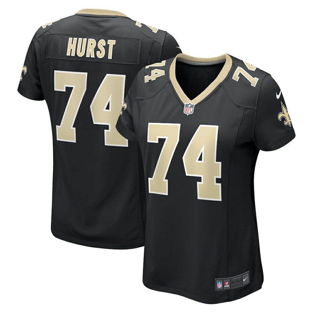 Nike James Hurst New Orleans Saints Women's Game Jersey Black