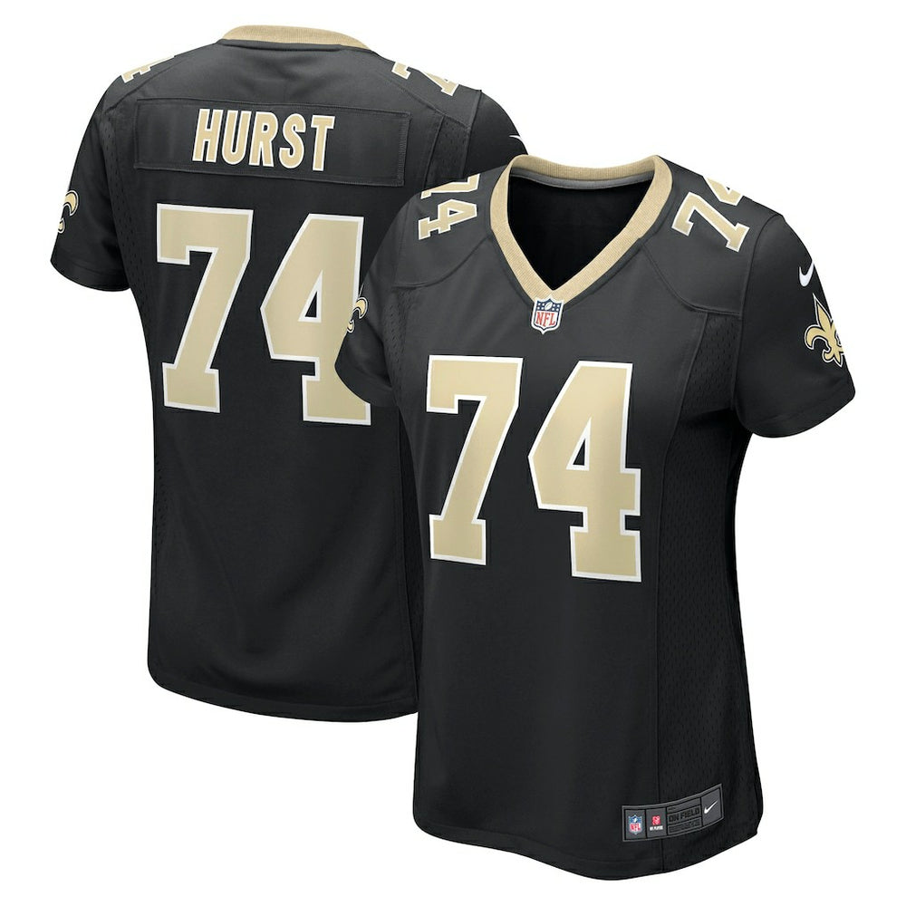 Nike James Hurst New Orleans Saints Women's Game Jersey Black