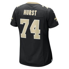Nike James Hurst New Orleans Saints Women's Game Jersey Black