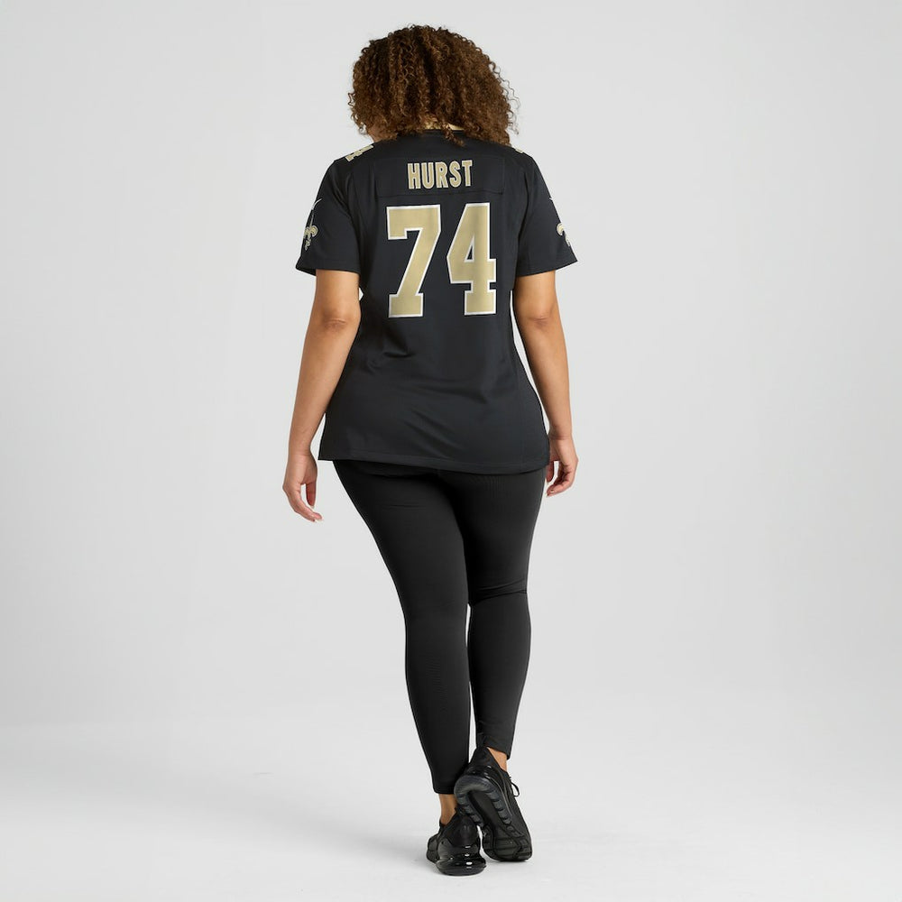 Nike James Hurst New Orleans Saints Women's Game Jersey Black