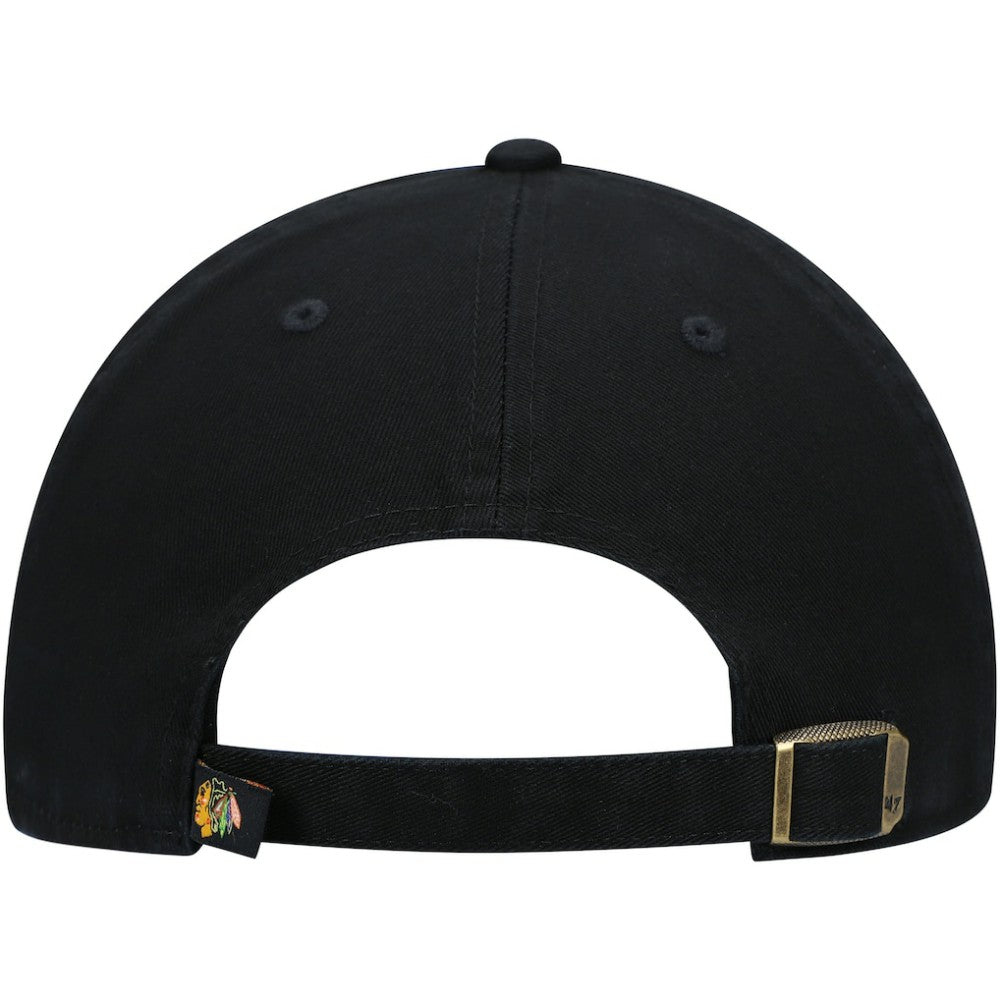 Chicago Blackhawks '47 Team Clean Up Adjustable Hat - Black - NHL 4028772