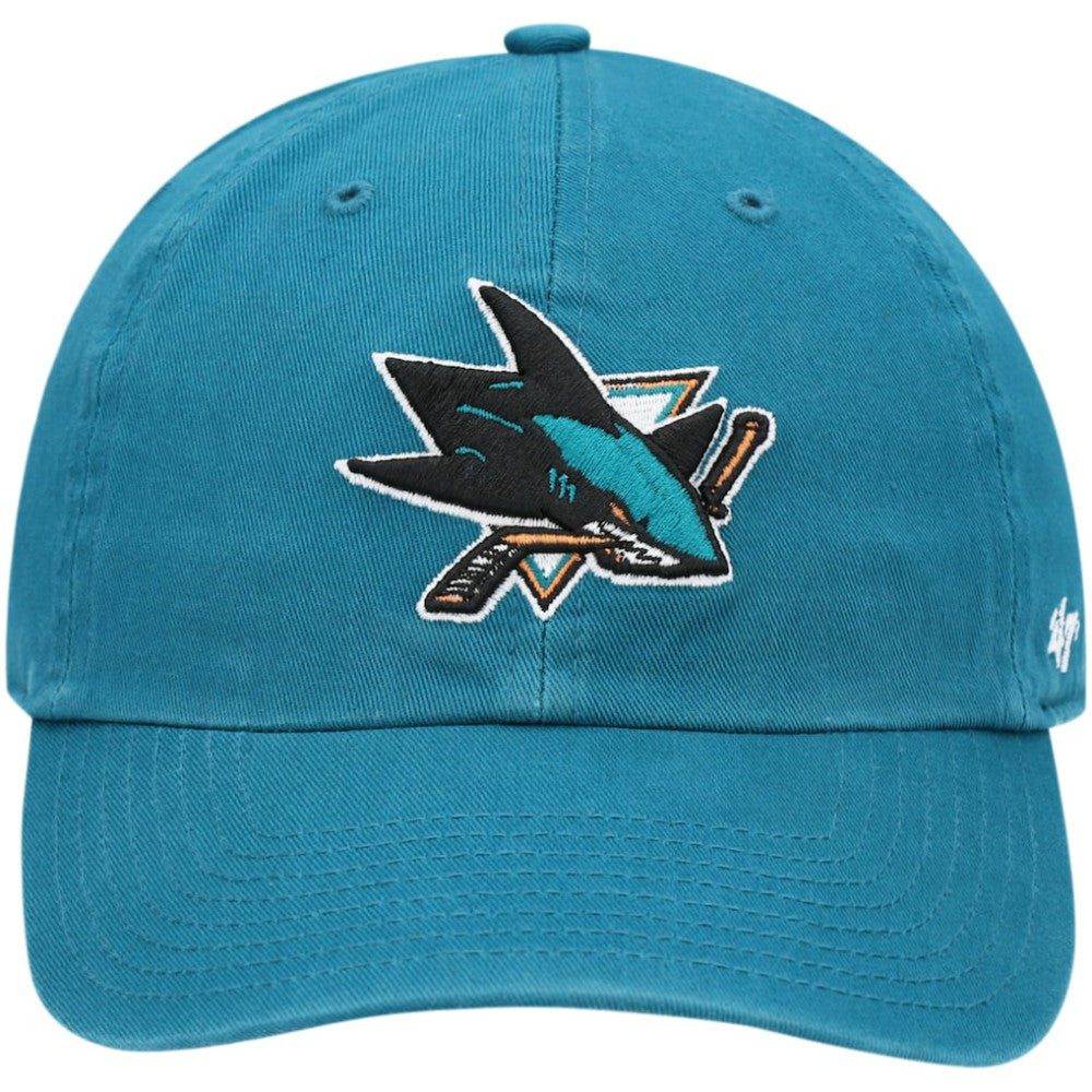 San Jose Sharks '47 Team Clean Up Adjustable Hat - Teal - NHL 4028811