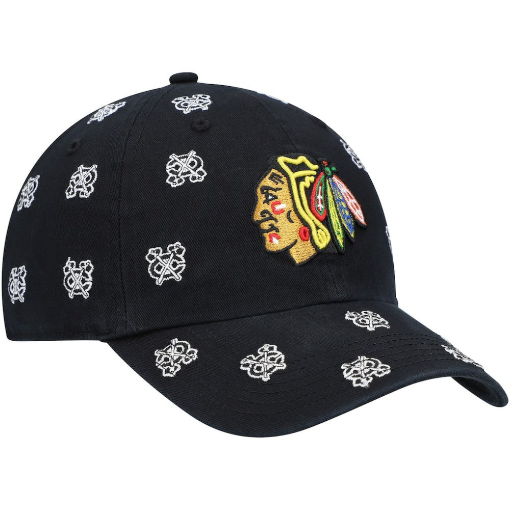 Chicago Blackhawks '47 Women's Confetti Clean Up Adjustable Hat - Black - NHL 4029018