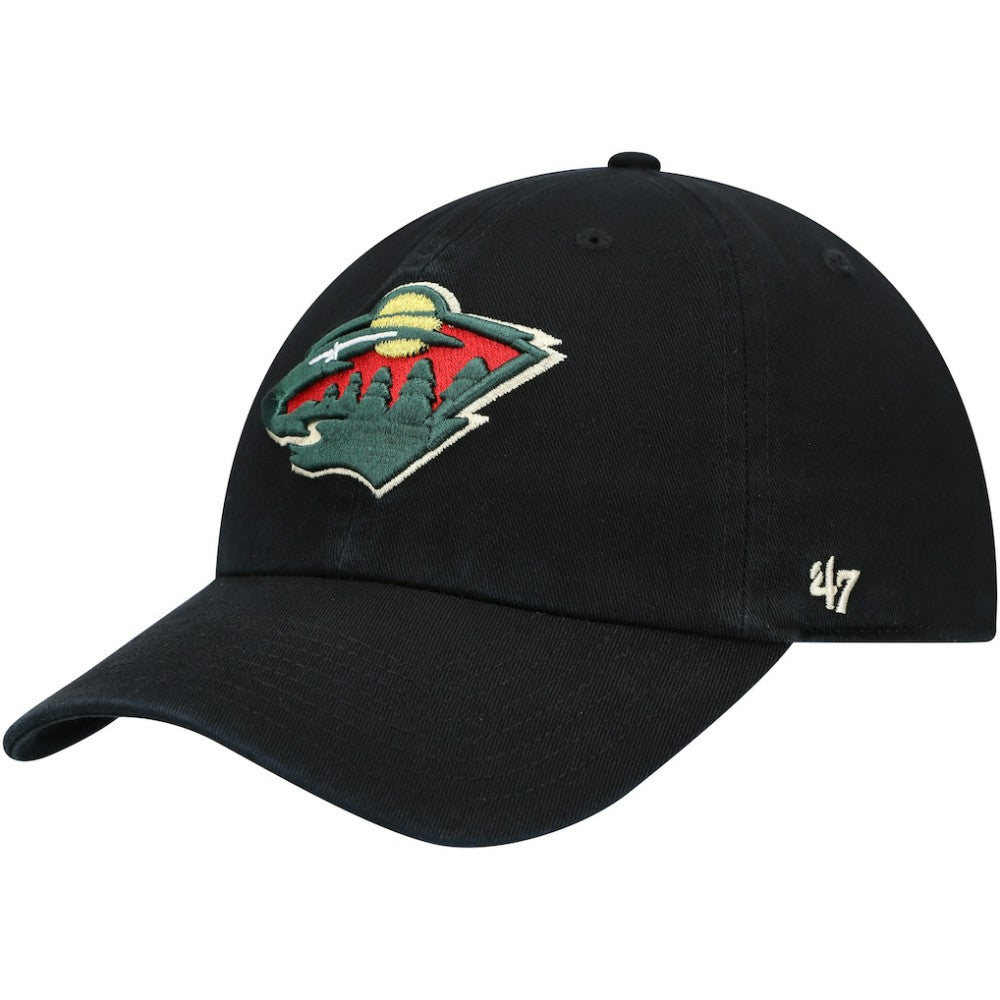 Minnesota Wild '47 Team Clean Up Adjustable Hat - Black - NHL 4031732