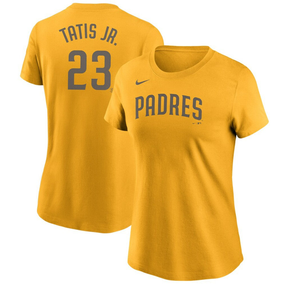 Fernando Tatís Jr. San Diego Padres Nike Women's Name & Number T-Shirt - Gold - Nike Discount