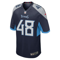Nike Beau Brinkley Tennessee Titans Game Jersey Navy