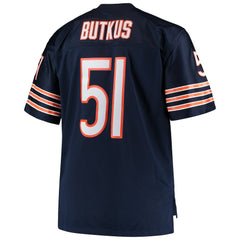 Mitchell & Ness Dick Butkus Chicago Bears Big & Tall 1966 Retired Player Replica Jersey Navy