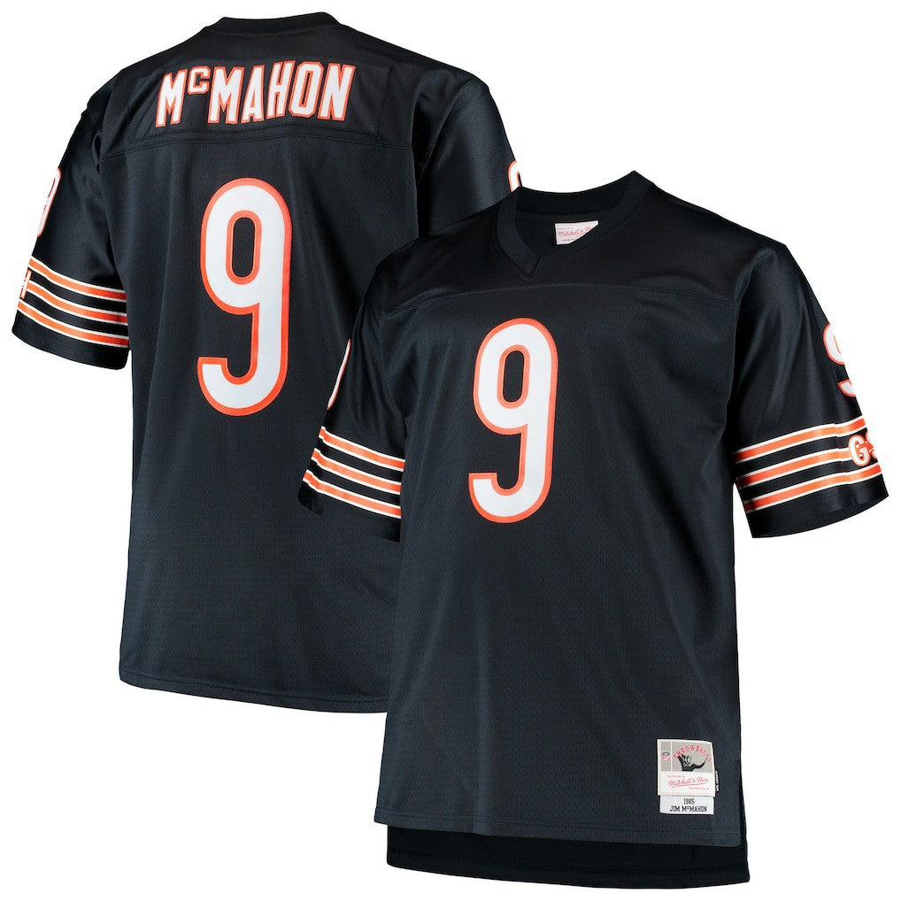 Mitchell & Ness Jim McMahon Chicago Bears Big & Tall 1985 Retired Player Replica Jersey Navy