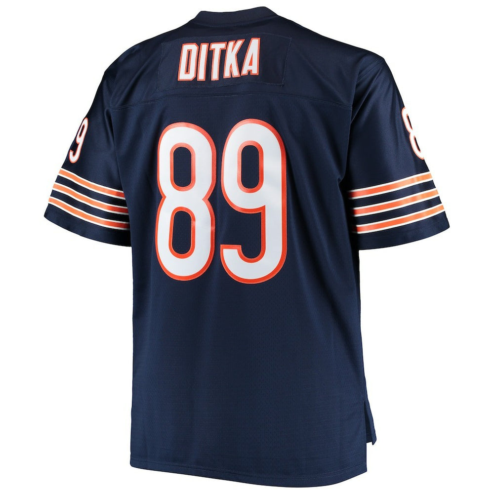 Mitchell & Ness Mike Ditka Chicago Bears Big & Tall 1966 Retired Player Replica Jersey Navy