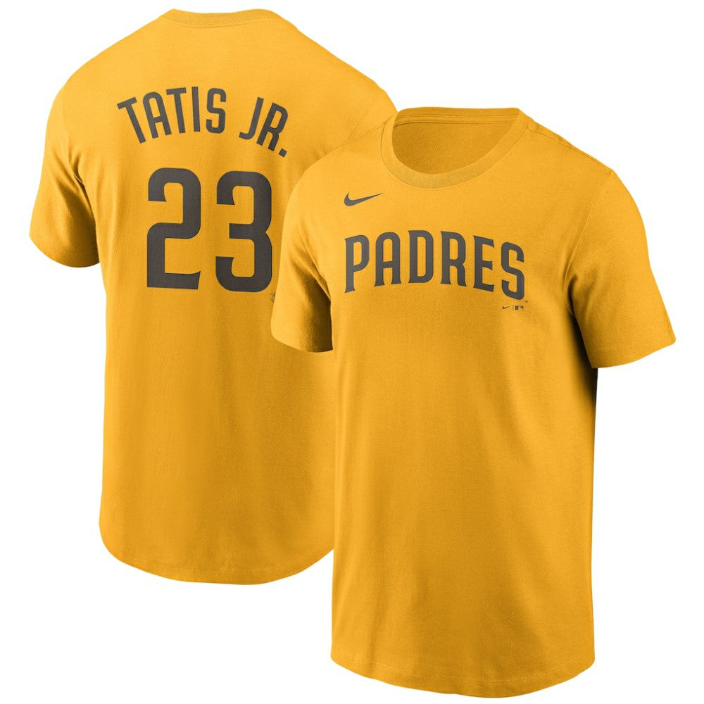 Fernando Tatis Jr. San Diego Padres Nike Name & Number T-Shirt - Gold - Nike on Sale