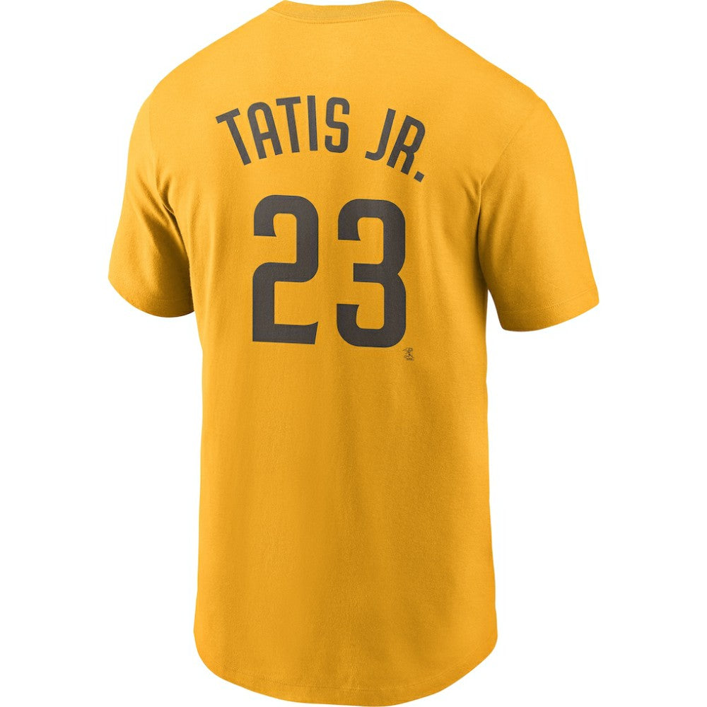 Fernando Tatis Jr. San Diego Padres Nike Name & Number T-Shirt - Gold - Nike on Sale