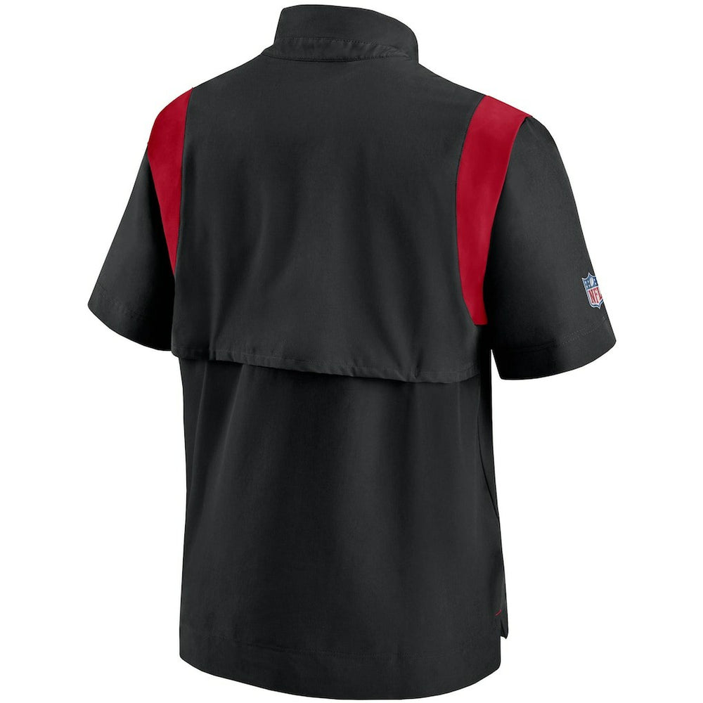 Nike Atlanta Falcons Sideline Coaches Short Sleeve Quarter-Zip Jacket Black