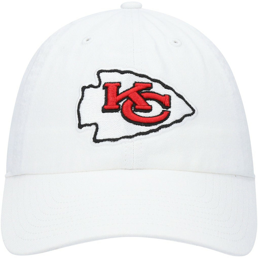 47 brand Kansas City Chiefs '47 Logo Clean Up Adjustable Hat White