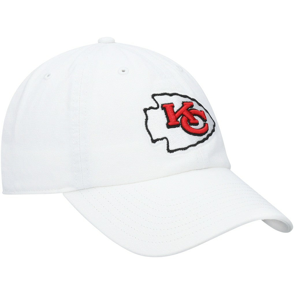 47 brand Kansas City Chiefs '47 Logo Clean Up Adjustable Hat White
