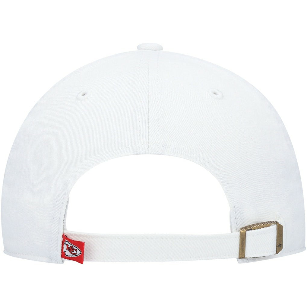 47 brand Kansas City Chiefs '47 Logo Clean Up Adjustable Hat White