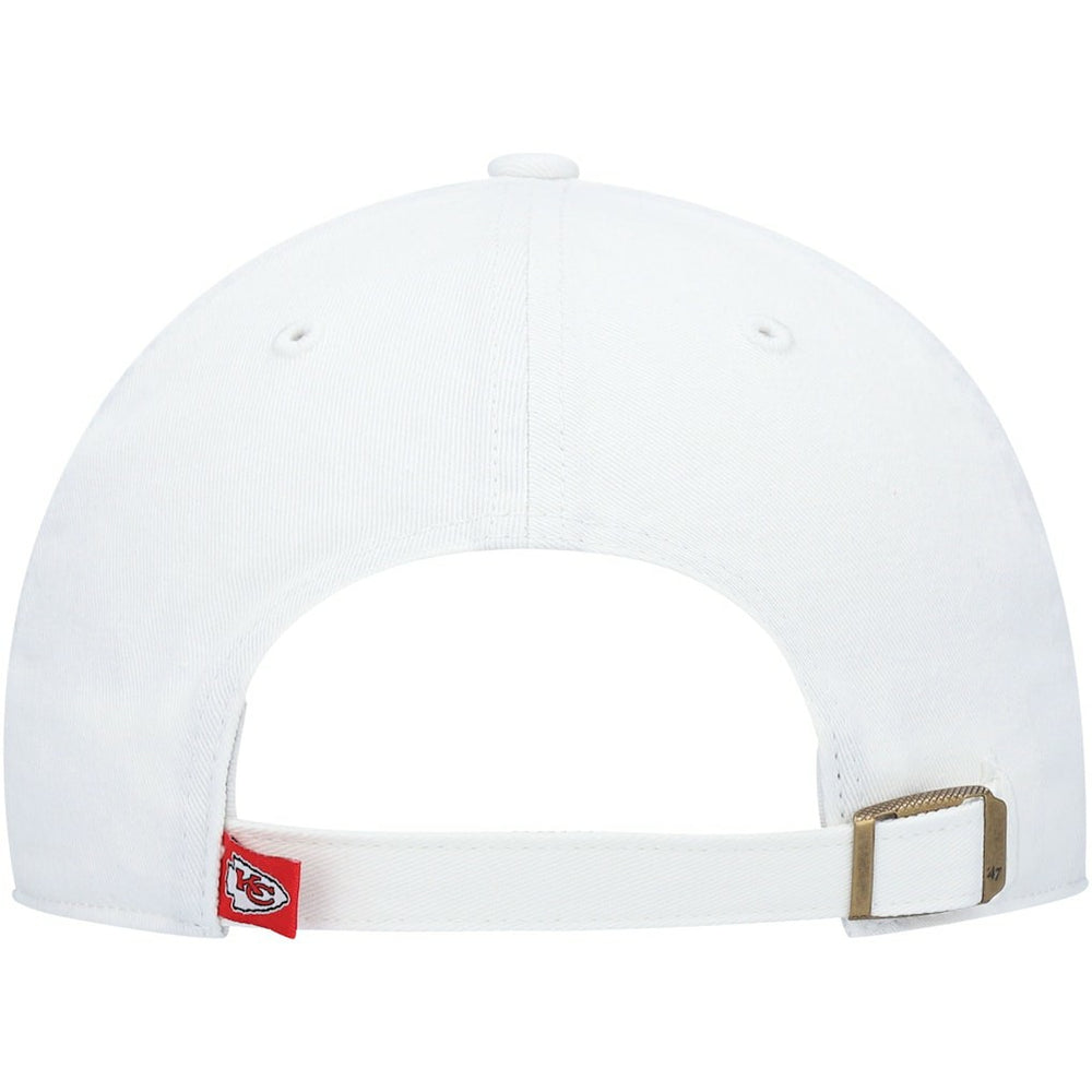 47 brand Kansas City Chiefs '47 Logo Clean Up Adjustable Hat White