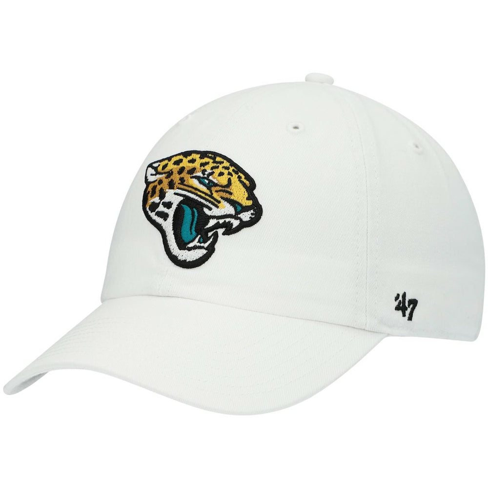 47 brand Jacksonville Jaguars '47 Logo Clean Up Adjustable Hat White