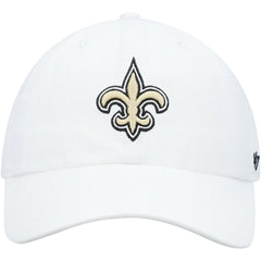 47 brand New Orleans Saints '47 Logo Clean Up Adjustable Hat White