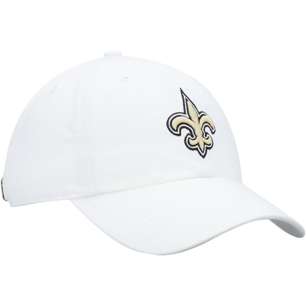 47 brand New Orleans Saints '47 Logo Clean Up Adjustable Hat White