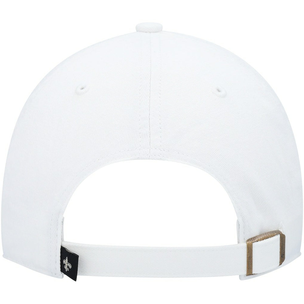 47 brand New Orleans Saints '47 Logo Clean Up Adjustable Hat White