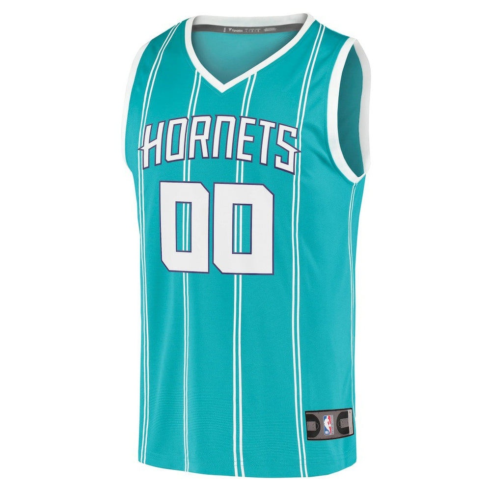 Charlotte Hornets Fast Break Replica Custom Jersey Icon Edition Teal | Fanatics US