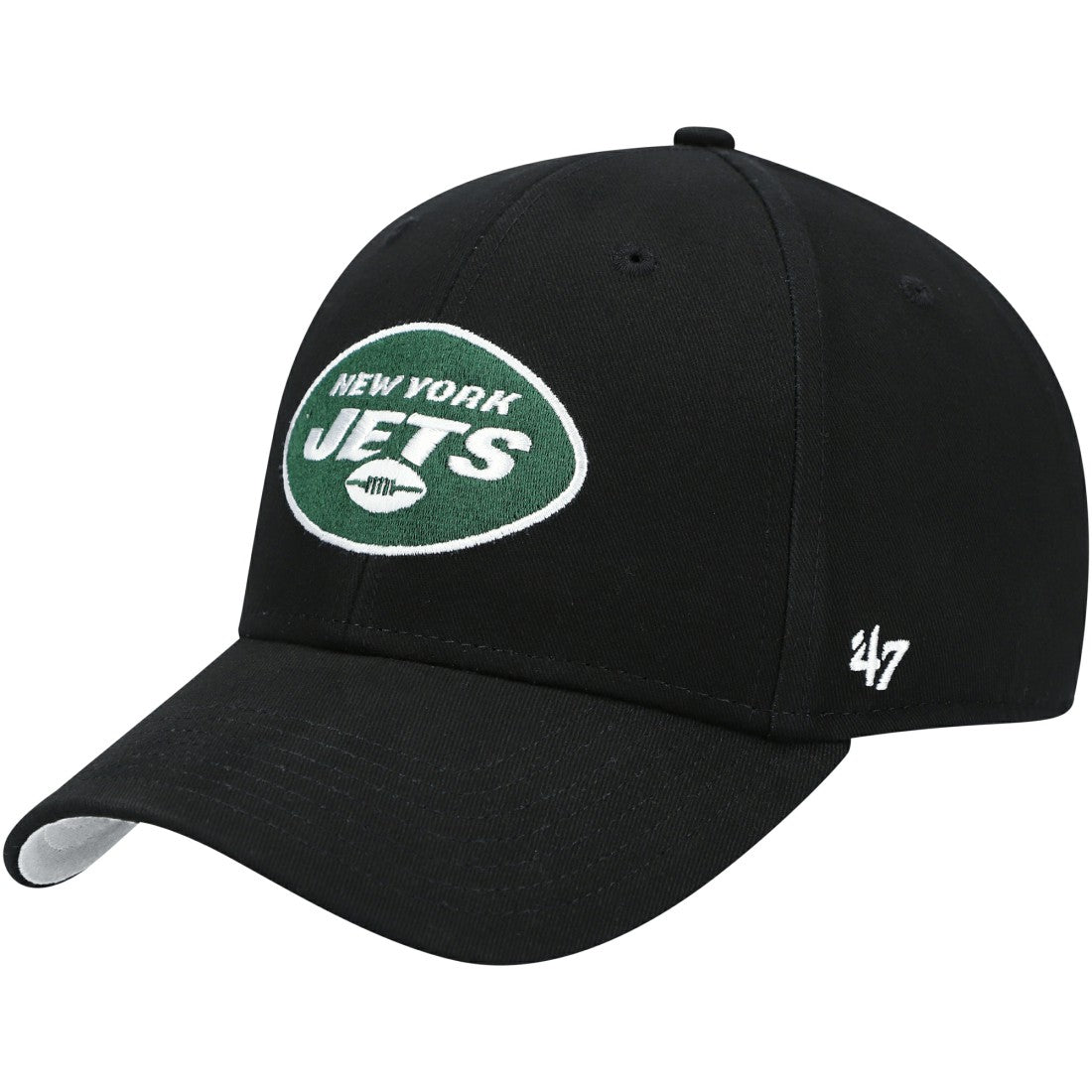47 brand New York Jets '47 Preschool Basic Team MVP Adjustable Hat Black