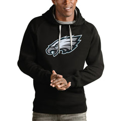 Philadelphia Eagles Antigua Victory Pullover Hoodie Black