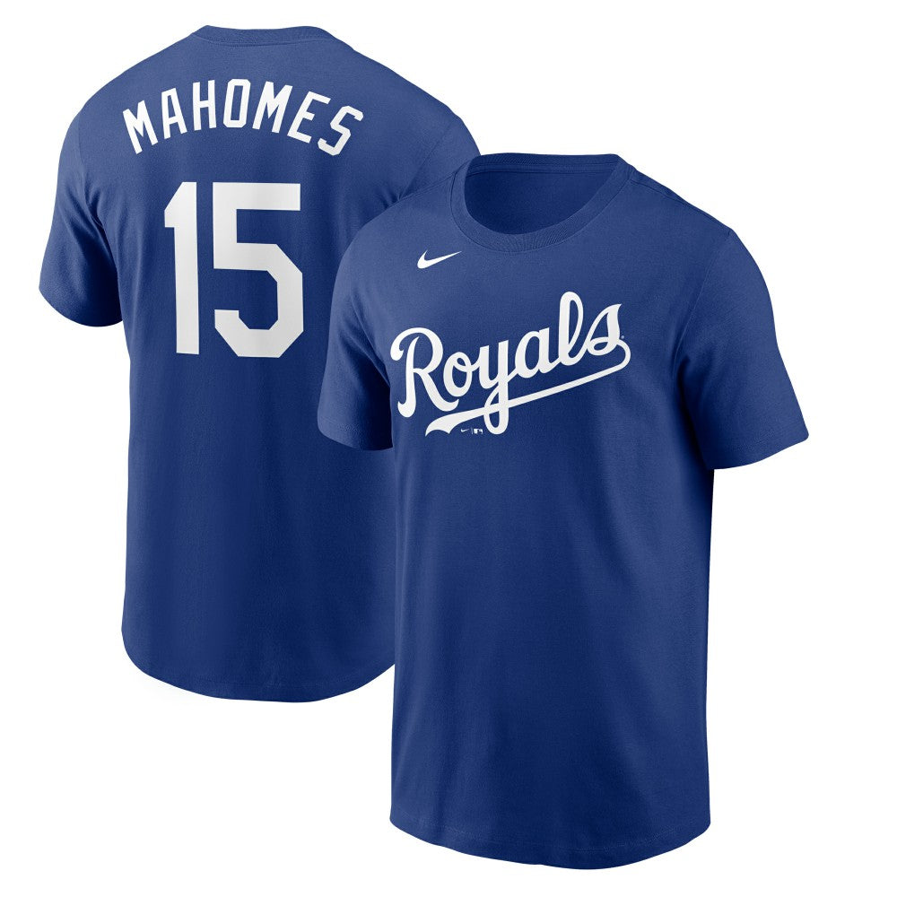 Patrick Mahomes Kansas City Royals Nike Name & Number T-Shirt - Royal - Nike Online