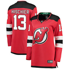 Nico Hischier New Jersey Devils Fanatics Women's Breakaway Home Player Jersey - Red - NHL 4050752