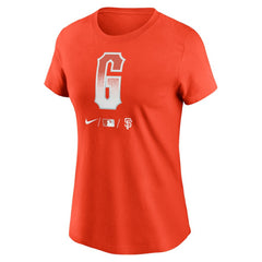 San Francisco Giants Nike Women's City Connect Wordmark T-Shirt - Orange - Nike Discount