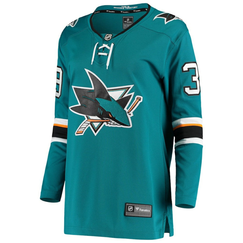 Logan Couture San Jose Sharks Fanatics Women's Breakaway Home Player Jersey - Teal - NHL 4052863