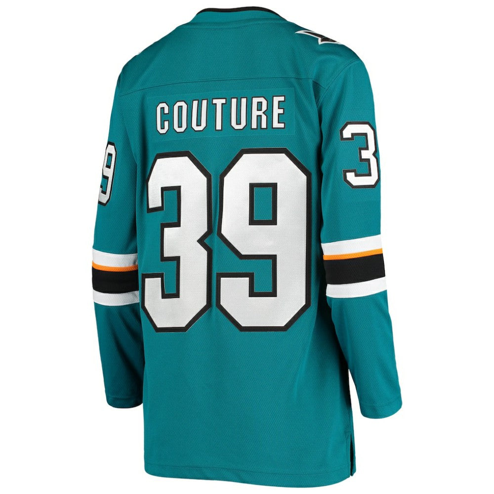 Logan Couture San Jose Sharks Fanatics Women's Breakaway Home Player Jersey - Teal - NHL 4052863