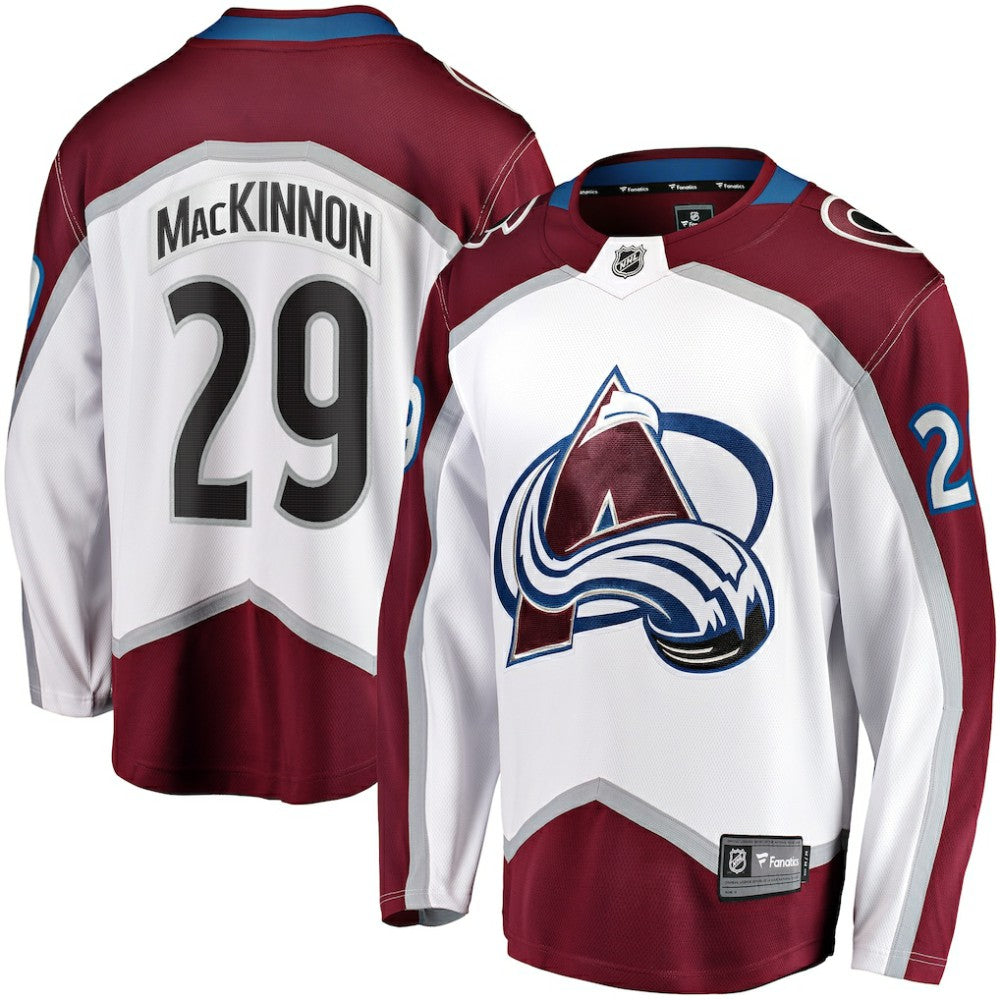 Nathan MacKinnon Colorado Avalanche Fanatics Breakaway Jersey - White - NHL 4054256