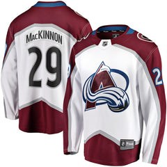 Nathan MacKinnon Colorado Avalanche Fanatics Breakaway Jersey - White - NHL 4054256