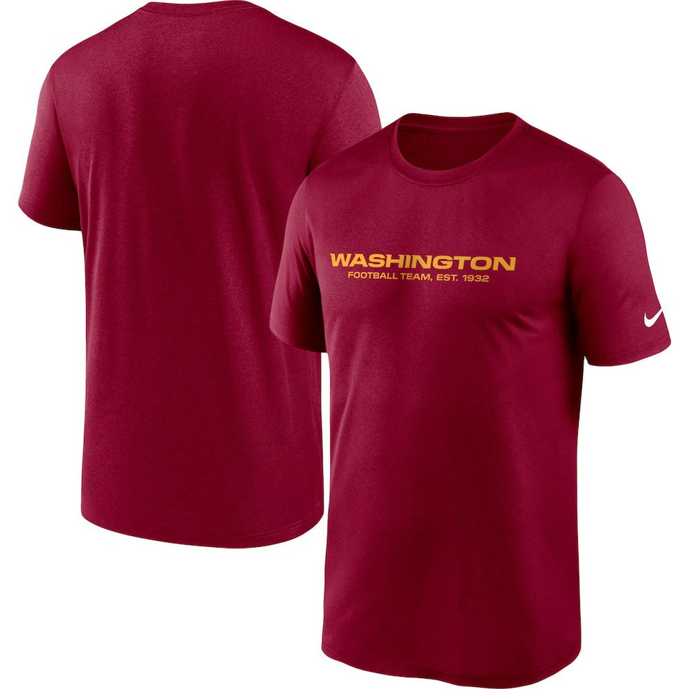 Nike Washington Football Team Logo Essential Legend Performance T-Shirt Burgundy