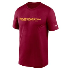 Nike Washington Football Team Logo Essential Legend Performance T-Shirt Burgundy