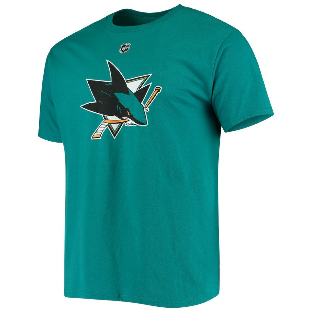 Marc-Edouard Vlasic San Jose Sharks Fanatics Player Name and Number T-Shirt - Teal - NHL 4055198
