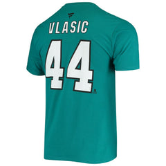 Marc-Edouard Vlasic San Jose Sharks Fanatics Player Name and Number T-Shirt - Teal - NHL 4055198